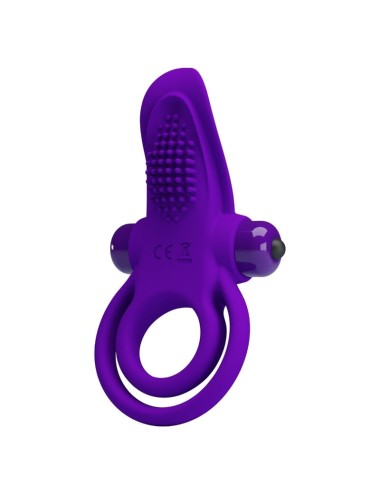 PRETTY LOVE - ANILLO VIBRADOR PARA PENE MORADO