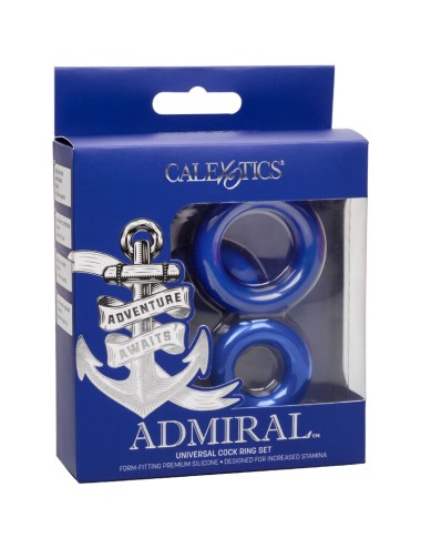 ADMIRAL - SET 3 ANILLOS PARA PENE AZUL