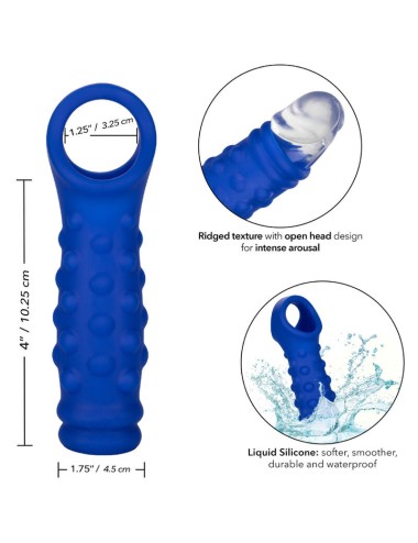 ADMIRAL - BEADED FUNDA PENE SILICONA LÍQUIDA AZUL