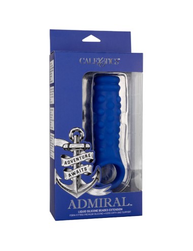 ADMIRAL - BEADED FUNDA PENE SILICONA LÍQUIDA AZUL
