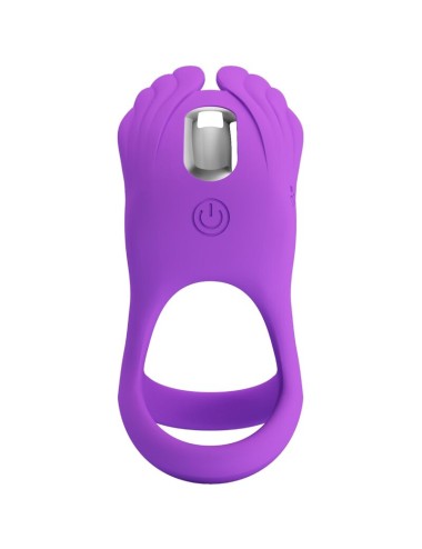 PRETTY LOVE - ANILLO VIBRADOR SILAS 7 VIBRACIONES SILICONA LILA