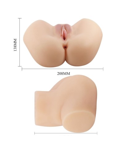 CRAZY BULL - VAGINA Y ANO REALISTICOS VIBRADOR HAILEY