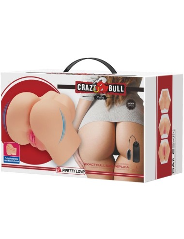 CRAZY BULL - VAGINA Y ANO REALISTICOS VIBRADOR HAILEY