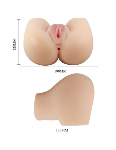 CRAZY BULL - VAGINA Y ANO REALISTICOS VIBRADOR MILA
