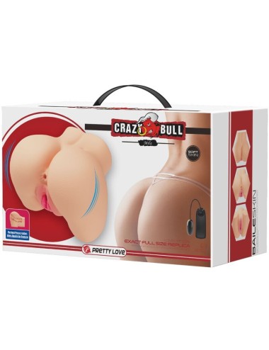 CRAZY BULL - VAGINA Y ANO REALISTICOS VIBRADOR MILA