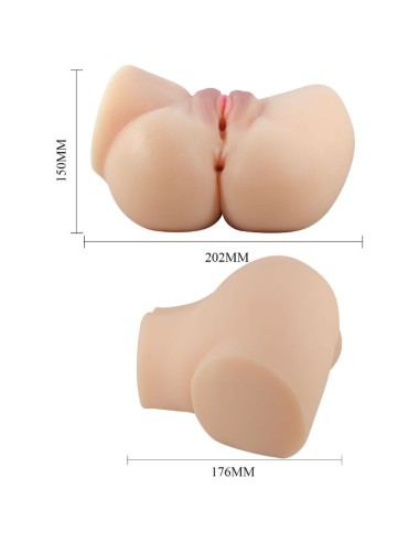 CRAZY BULL - VAGINA Y ANO REALISTICOS VIBRADOR EMILIA