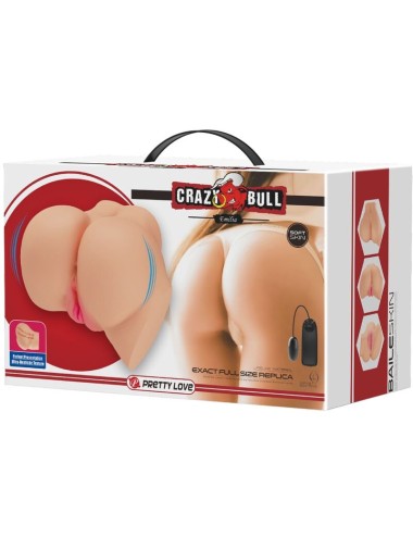CRAZY BULL - VAGINA Y ANO REALISTICOS VIBRADOR EMILIA