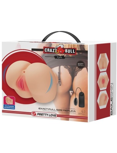 CRAZY BULL - VAGINA Y ANO REALISTICOS VIBRADOR KYLIE