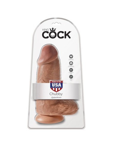 KING COCK - PENE REALISTICO CHUBBY 23 CM CARAMELO