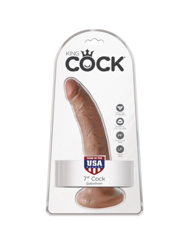 KING COCK - PENE REALISTICO 17.5 CM CARAMELO