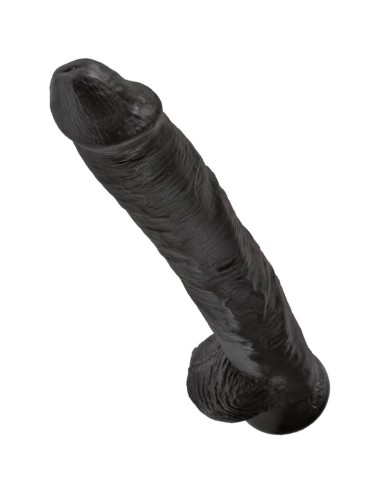 KING COCK - PENE REALISTICO CON TESTICULOS 30.5 CM NEGRO