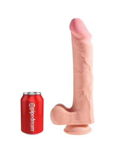 KING COCK - PENE REALISTICO 3D CON TESTICULOS 24.8 CM NATURAL
