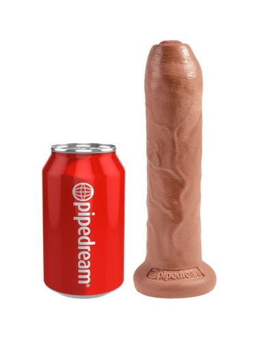 KING COCK - PENE REALISTICO CON PREPUCIO 17.8 CM CARAMELO