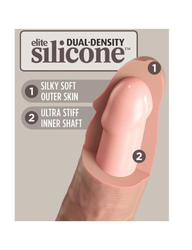 KING COCK - ELITE DILDO REALISTICO SILICONA 15.2 CM