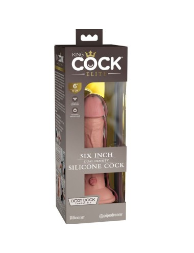 KING COCK - ELITE DILDO REALISTICO SILICONA 15.2 CM
