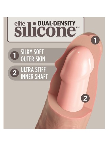 KING COCK - ELITE DILDO REALISTICO SILICONA 17.8 CM