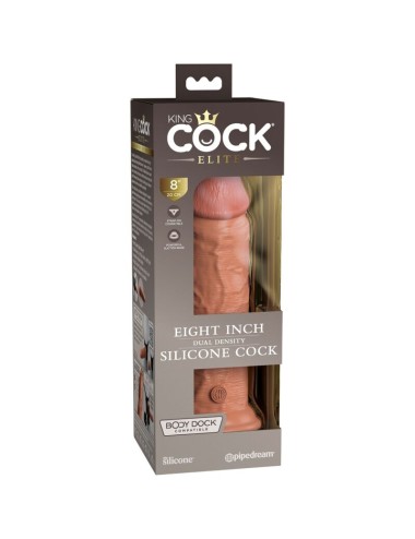 KING COCK - ELITE DILDO REALISTICO SILICONA 20.3 CM CARAMELO