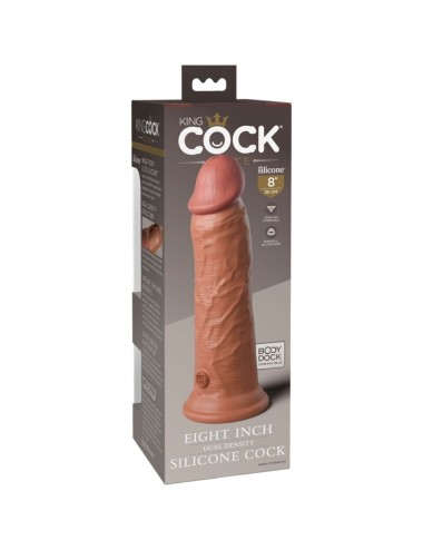KING COCK - ELITE DILDO REALISTICO SILICONA 20.3 CM CARAMELO