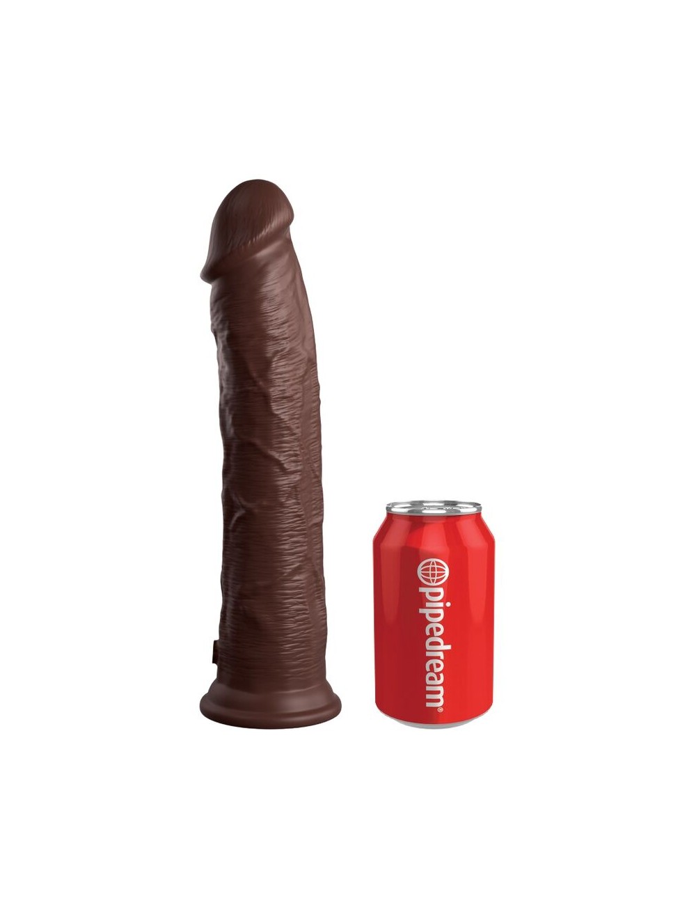 KING COCK - ELITE DILDO REALISTICO SILICONA 28 CM MARRON
