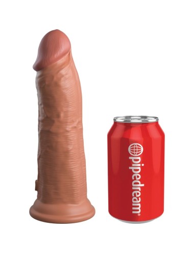 KING COCK - ELITE DILDO REALISTICO VIBRADOR & SILICONA 20.3 CM CARAMELO