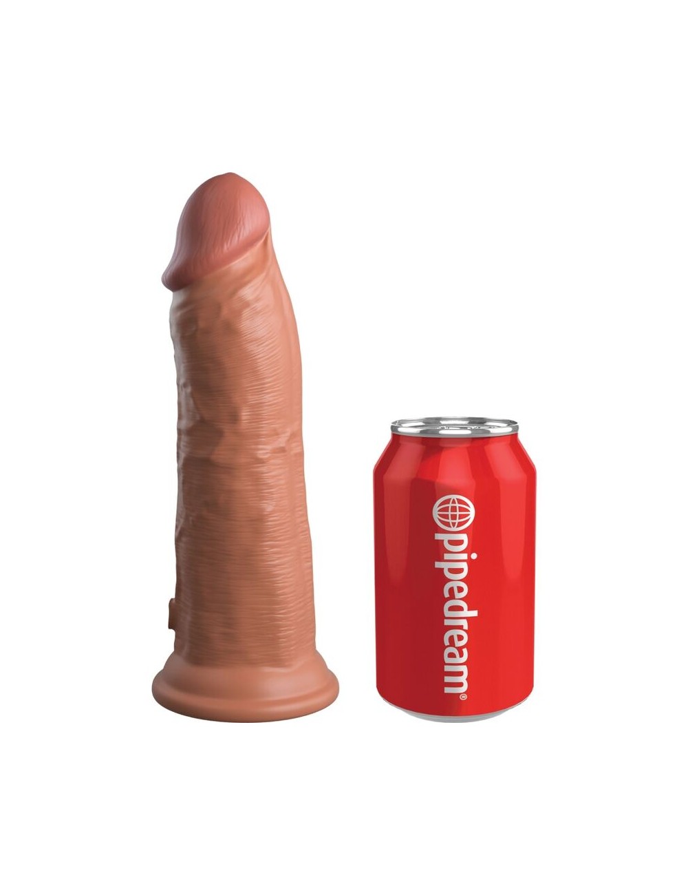 KING COCK - ELITE DILDO REALISTICO VIBRADOR & SILICONA 20.3 CM CARAMELO