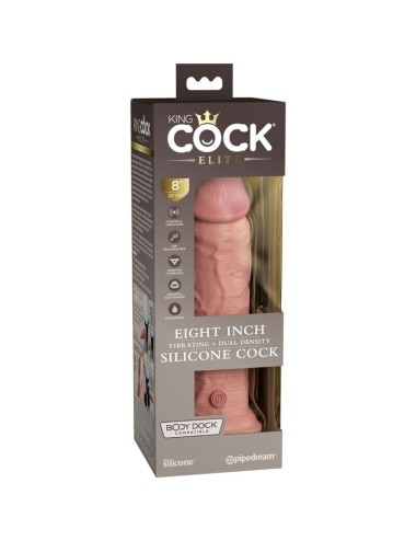 KING COCK - ELITE DILDO REALISTICO VIBRADOR & SILICONA 20.3 CM