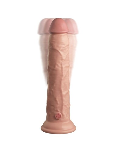 KING COCK - ELITE DILDO REALISTICO VIBRADOR & SILICONA CONTROL REMOTO 23 CM
