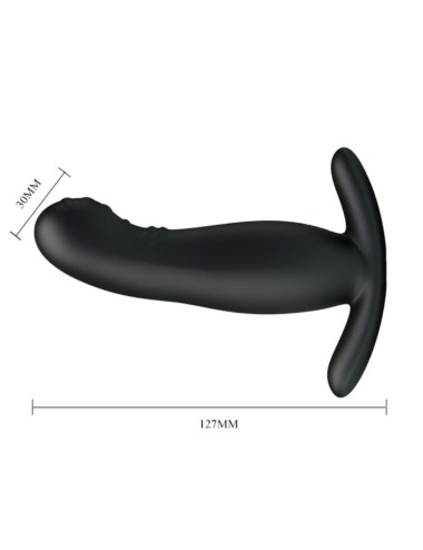 MR PLAY - MASAJEADOR DE PROSTATA NEGRO RECARGABLE