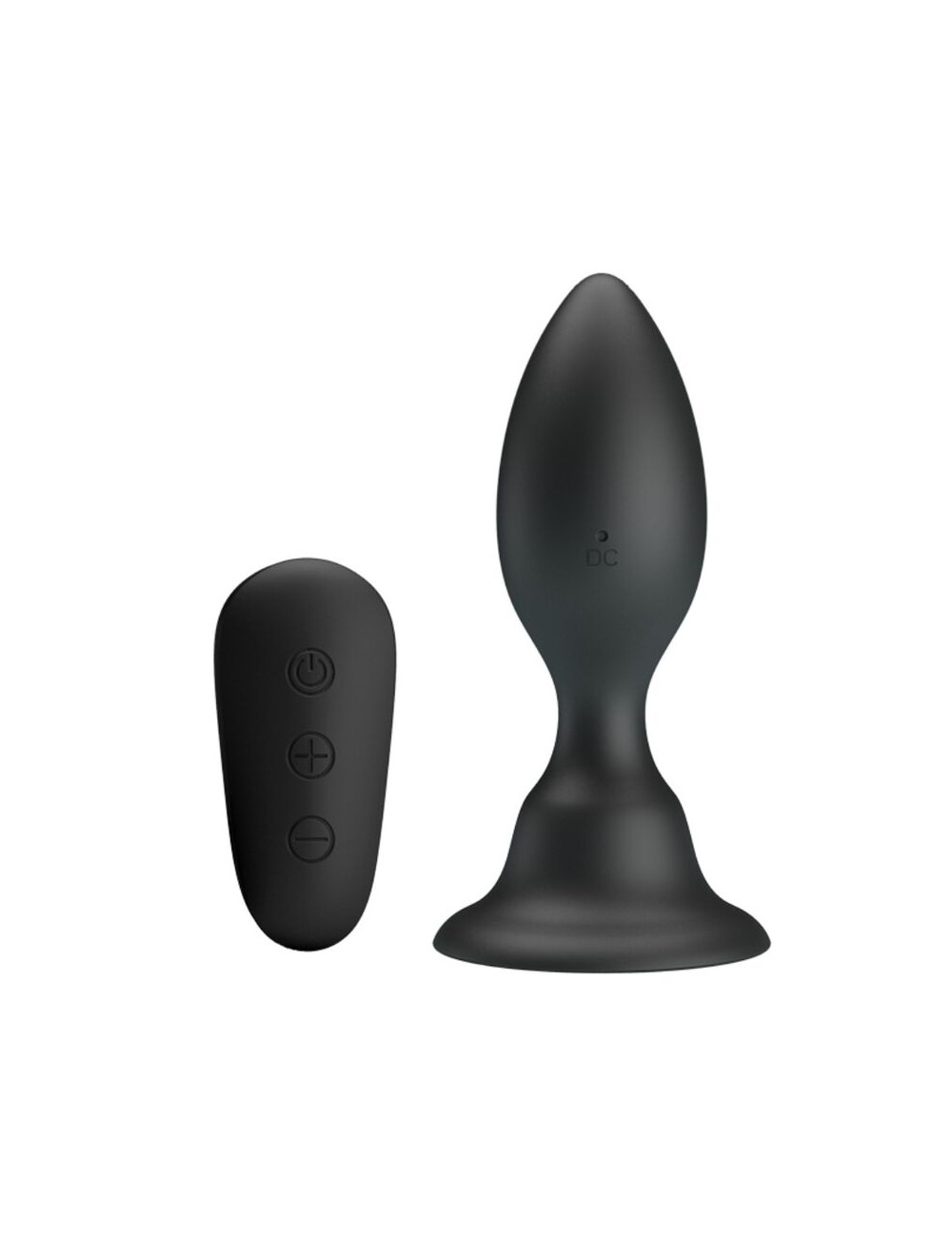 MR PLAY - PLUG ANAL CON VIBRACION NEGRO CONTROL REMOTO