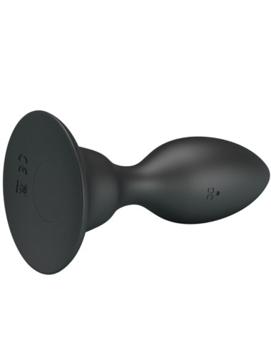 MR PLAY - PLUG ANAL CON VIBRACION NEGRO CONTROL REMOTO