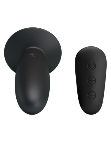 MR PLAY - PLUG ANAL CON VIBRACION NEGRO CONTROL REMOTO