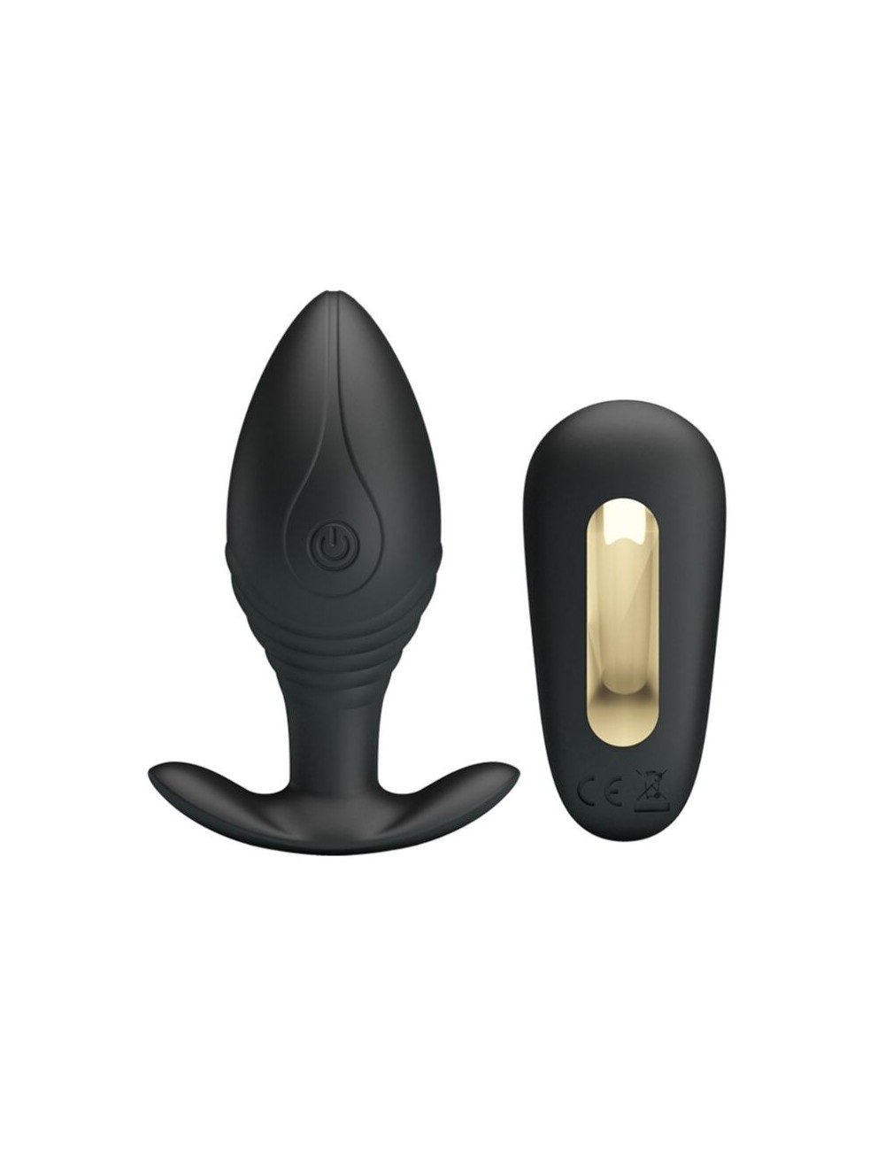 PRETTY LOVE - REGINA PLUG ANAL VIBRADOR RECARGABLE NEGRO