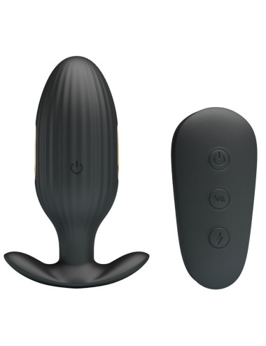 PRETTY LOVE - KELLY PLUG ANAL VIBRADOR RECARGABLE NEGRO