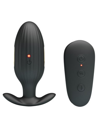 PRETTY LOVE - KELLY PLUG ANAL VIBRADOR RECARGABLE NEGRO