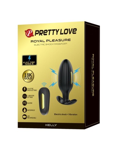 PRETTY LOVE - KELLY PLUG ANAL VIBRADOR RECARGABLE NEGRO