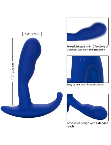 ADMIRAL - CURVED ESTIMULADOR & VIBRADOR ANAL AZUL