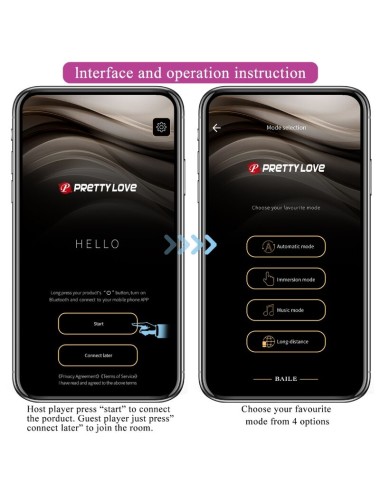 PRETTY LOVE - JEFFERSON PLUG ANAL CONTROLADO POR APP LILA