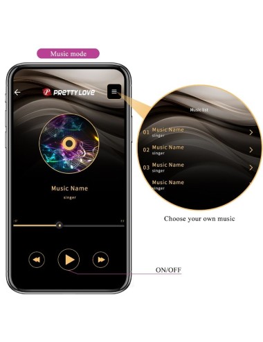 PRETTY LOVE - JEFFERSON PLUG ANAL CONTROLADO POR APP LILA