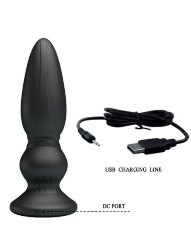 MR PLAY - VIBRADOR POTENTE CONTROL REMOTO ANAL PLUG NEGRO