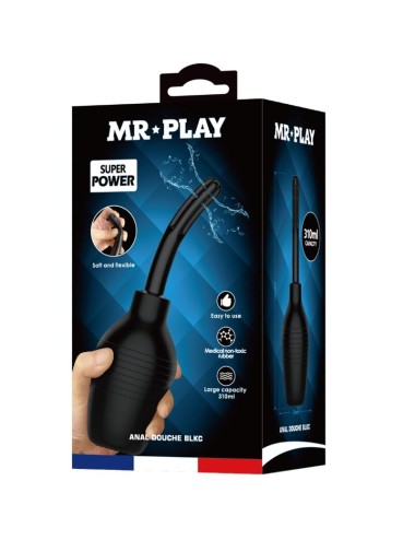MR PLAY - DUCHA ANAL BLKC SUPER POWER NEGRO