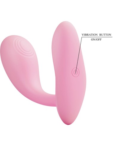 PRETTY LOVE - BAIRD G-SPOT 12 VIBRACIONES RECARGABLE ROSA APP