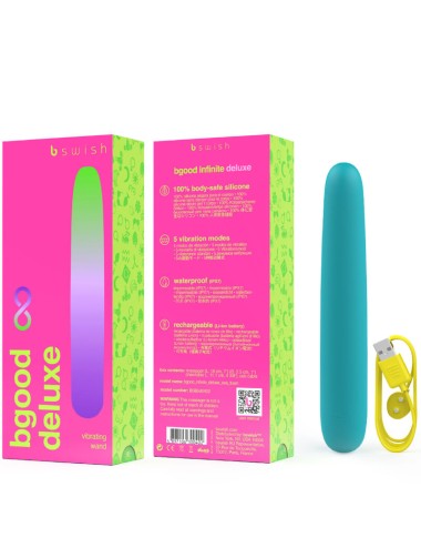 B SWISH - BGOOD INFINITE DELUXE VIBRADOR RECARGABLE SILICONA AZUL