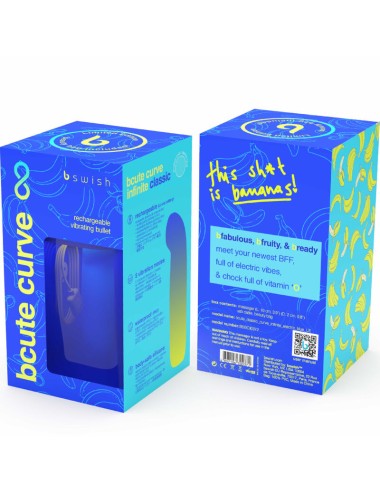 B SWISH - BCUTE CURVE INFINITE CLASSIC EDICION LIMITADA VIBRADOR RECARGABLE SILICONA AZUL