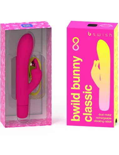 B SWISH - BWILD BUNNY INFINITE CLASSIC VIBRADOR RECARGABLE SILICONA ROSA