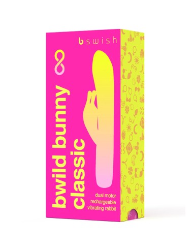 B SWISH - BWILD BUNNY INFINITE CLASSIC VIBRADOR RECARGABLE SILICONA ROSA