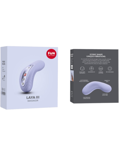 FUN FACTORY - LAYA III VIBRADOR LAY-ON CLITORIS RECARGABLE LILA
