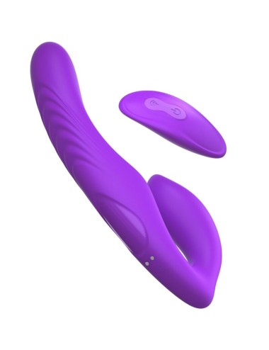 FANTASY FOR HER - VIBRADOR DOBLE PENETRACION CONTROL REMOTO 9 NIVELES VIOLETA