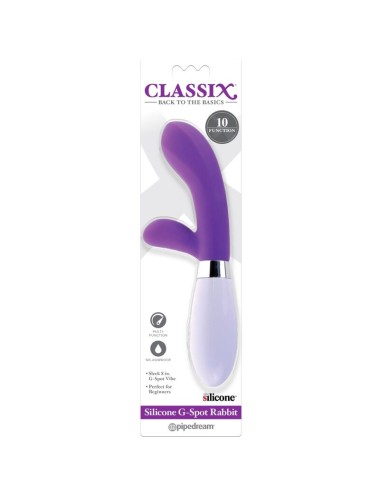 CLASSIX - VIBRADOR RABBIT PUNTO G SILICONA MORADO