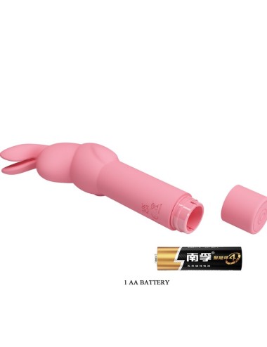 PRETTY LOVE - VIBRADOR DE SILICONA CONEJO ROSA GERARDO