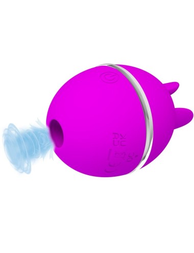 PRETTY LOVE - VIBRADOR DE SILICONA REDONDO GEMINI BALL MORADO